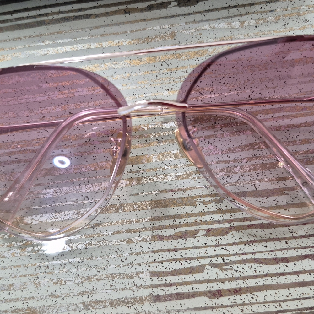 Diff Eyewear Pink Gradient Rimless Sunglasses wit… - image 2